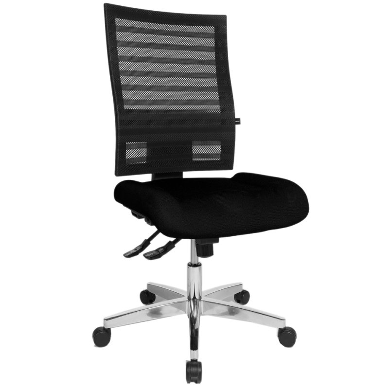 Topstar bureaustoel P 91 NET, draaibaar, rood, netstof